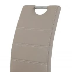 Loftscape Chaise cantilever La Paz - Imitation cuir / Métal - Chrome - Cappuccino - Lot de 4 20 Loftscape Chaise cantilever La Paz - Imitation cuir / Métal - Chrome - Cappuccino - Lot de 4 -Chaises Soldes 2022 1000352382 220610 080 DETAILS P000000001000352382