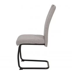 Loftscape Chaise cantilever La Paz III - Tissu / Métal - Noir - Gris - Lot de 4 -Chaises Soldes 2022 1000352411 220610 050 DETAILS P000000001000352411