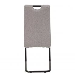 Loftscape Chaise cantilever La Paz III - Tissu / Métal - Noir - Gris - Lot de 4 -Chaises Soldes 2022 1000352411 220610 070 DETAILS P000000001000352411