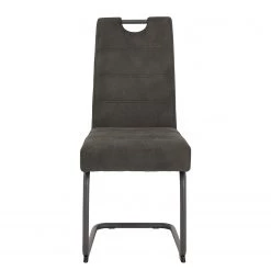 Loftscape Chaise cantilever Frenois - Microfibre / Acier - Anthracite - Lot de 4 16 Loftscape Chaise cantilever Frenois - Microfibre / Acier - Anthracite - Lot de 4 -Chaises Soldes 2022 1000352416 220610 040 DETAILS P000000001000352416