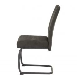 Loftscape Chaise cantilever Frenois - Microfibre / Acier - Anthracite - Lot de 4 17 Loftscape Chaise cantilever Frenois - Microfibre / Acier - Anthracite - Lot de 4 -Chaises Soldes 2022 1000352416 220610 050 DETAILS P000000001000352416