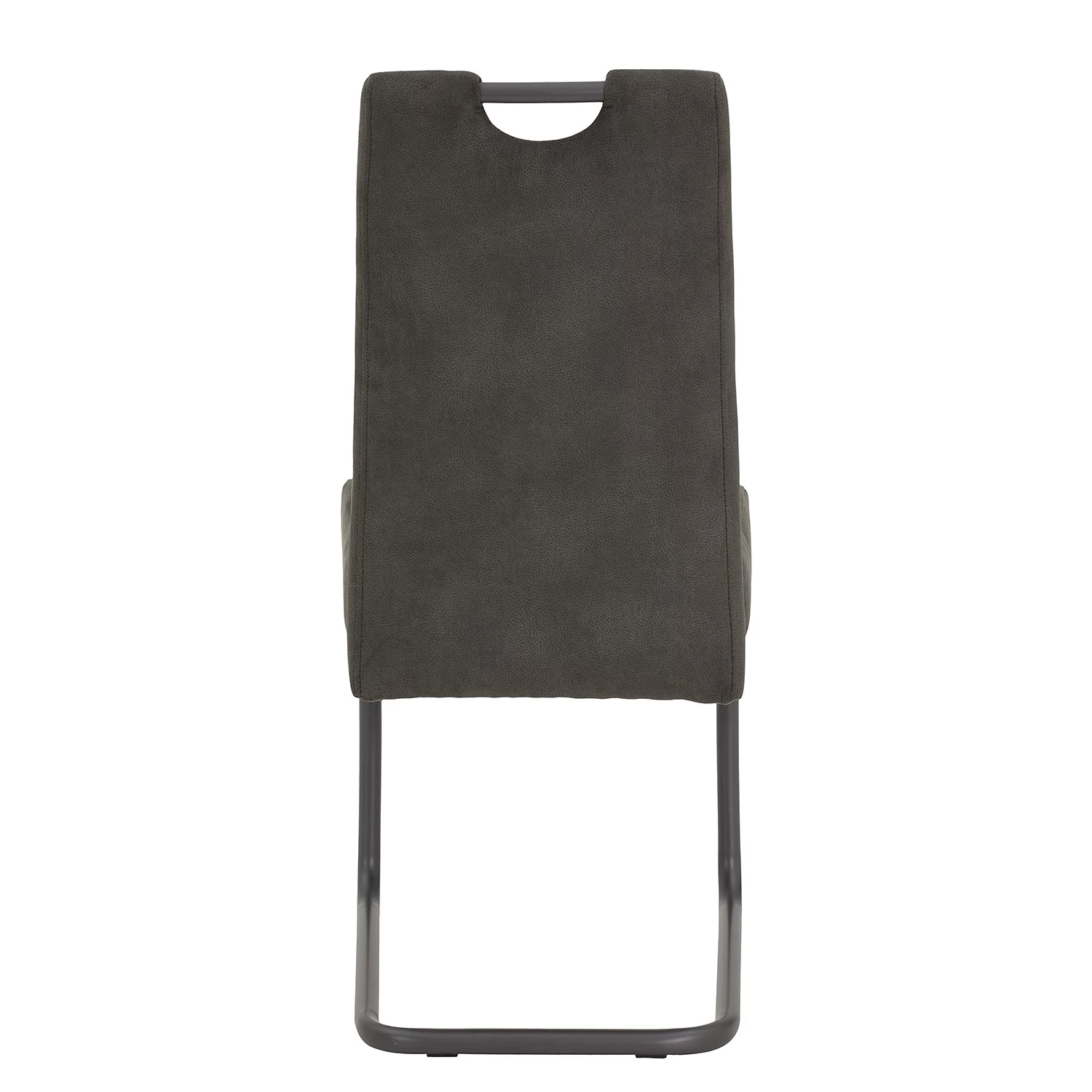 Loftscape Chaise cantilever Frenois - Microfibre / Acier - Anthracite - Lot de 4 9 Loftscape Chaise cantilever Frenois - Microfibre / Acier - Anthracite - Lot de 4 – Image 7