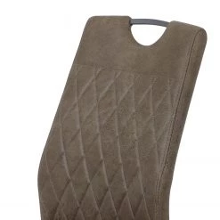 Loftscape Chaise cantilever Lajo - Microfibre / Acier - Limon - Lot de 4 -Chaises Soldes 2022 1000352429 220610 080 DETAILS P000000001000352429