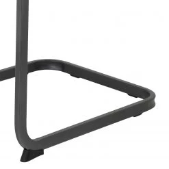 Loftscape Chaise cantilever Lajo - Microfibre / Acier - Limon - Lot de 4 -Chaises Soldes 2022 1000352429 220610 082 DETAILS P000000001000352429