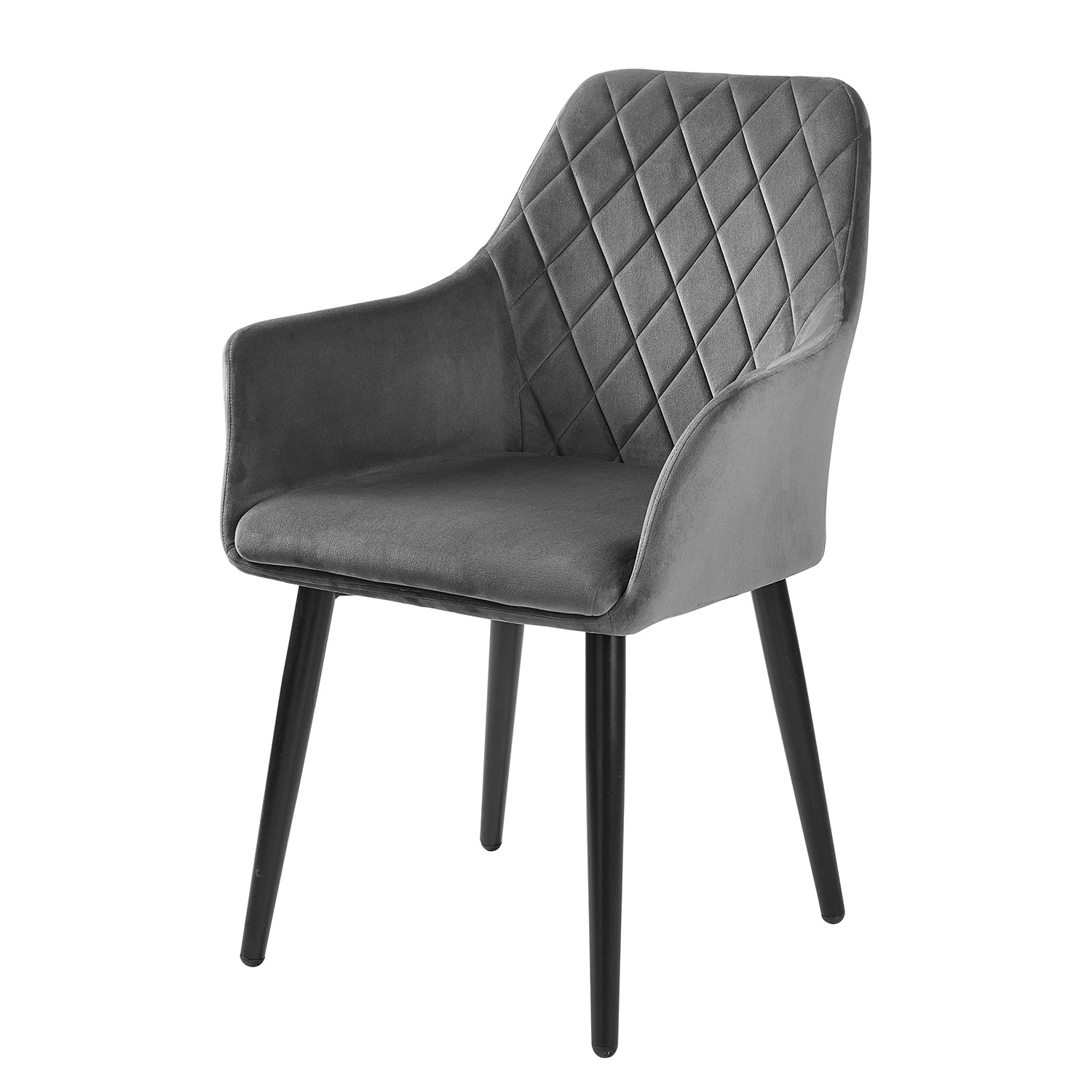 Butlers Chaise VELVET - Acier inoxydable / Velours - Gris 3 Butlers Chaise VELVET - Acier inoxydable / Velours - Gris