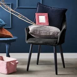 Butlers Chaise VELVET - Acier inoxydable / Velours - Gris 10 Butlers Chaise VELVET - Acier inoxydable / Velours - Gris -Chaises Soldes 2022 1000365669 220728 021 MOOD DETAILS P000000001000365669 mood