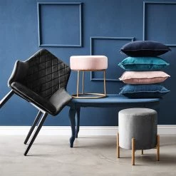 Butlers Chaise VELVET - Acier inoxydable / Velours - Gris 11 Butlers Chaise VELVET - Acier inoxydable / Velours - Gris -Chaises Soldes 2022 1000365669 220728 022 MOOD DETAILS P000000001000365669 mood