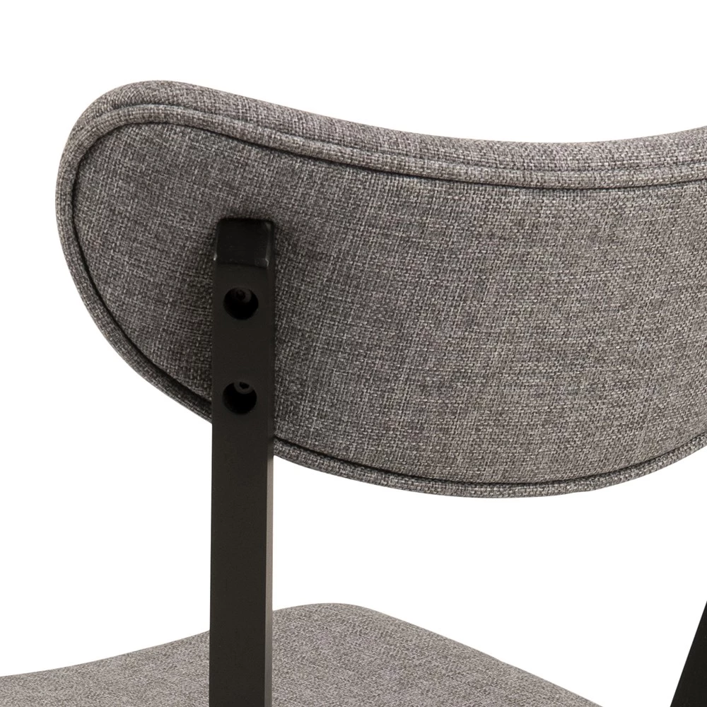 Loftscape Chaises Rigby II (lot de 2) - Tissu / Hévéa massif - Gris / Noir 7 Loftscape Chaises Rigby II (lot de 2) - Tissu / Hévéa massif - Gris / Noir – Image 5