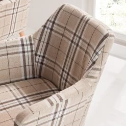 Mørteens Chaise à accoudoirs Leedy III - 1 chaise -Chaises Soldes 2022 armlehnenstuhl leedy iii webstoff eiche massiv beige eiche 4786636