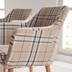 Mørteens Chaise à accoudoirs Leedy III - 1 chaise -Chaises Soldes 2022 armlehnenstuhl leedy iii webstoff eiche massiv beige eiche 4786640