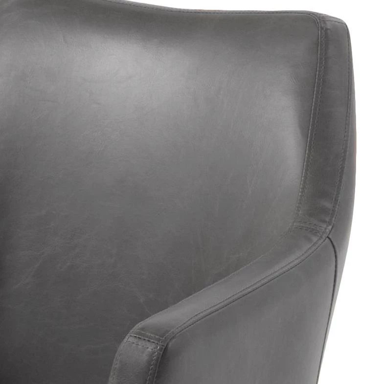 Mørteens Chaises à accoudoirs Nicholas - Cuir synthétique Aken: Gris clair vintage - 1 chaise 9 Mørteens Chaises à accoudoirs Nicholas - Cuir synthétique Aken: Gris clair vintage - 1 chaise – Image 7