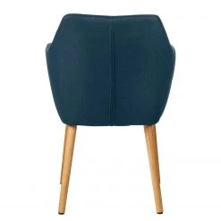 Mørteens Chaises à accoudoirs Nicholas - Tissu Cors: Bleu jean - 1 chaise -Chaises Soldes 2022 armlehnenstuhl nicholas ii webstoff eiche massiv jeansblau 5125408