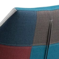 Mørteens Chaise à accoudoirs Nicholas III - Tissu Cors: Patchwork: Multicolore -Chaises Soldes 2022 armlehnenstuhl nicholas iii webstoff eiche massiv grau bordeaux 3791124