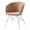 Mørteens Chaise Nokomai (avec coussin d'assise) - Rotin / Métal - Rotin / Blanc -Chaises Soldes 2022 armlehnenstuhl nokomai rattan metall rattan weiss inkl sitzkissen 4339336