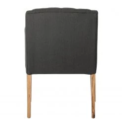 Maison Belfort Chaise à accoudoirs Austin - Tissu Kyra: Gris foncé -Chaises Soldes 2022 armlehnstuhl austin webstoff eiche massiv dunkelgrau 4191740