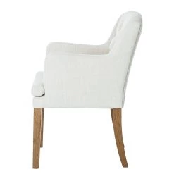 Maison Belfort Chaise à accoudoirs Austin - Tissu Kyra: Blanc -Chaises Soldes 2022 armlehnstuhl austin webstoff weiss 312958