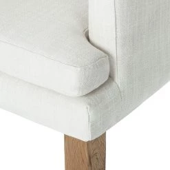Maison Belfort Chaise à accoudoirs Austin - Tissu Kyra: Blanc -Chaises Soldes 2022 armlehnstuhl austin webstoff weiss 312965