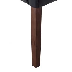 Maison Belfort Chaise à accoudoirs Lincoln I - Imitation cuir noir / bouleau brun foncé -Chaises Soldes 2022 armlehnstuhl lincoln kunstleder schwarz birke hellbraun 309335