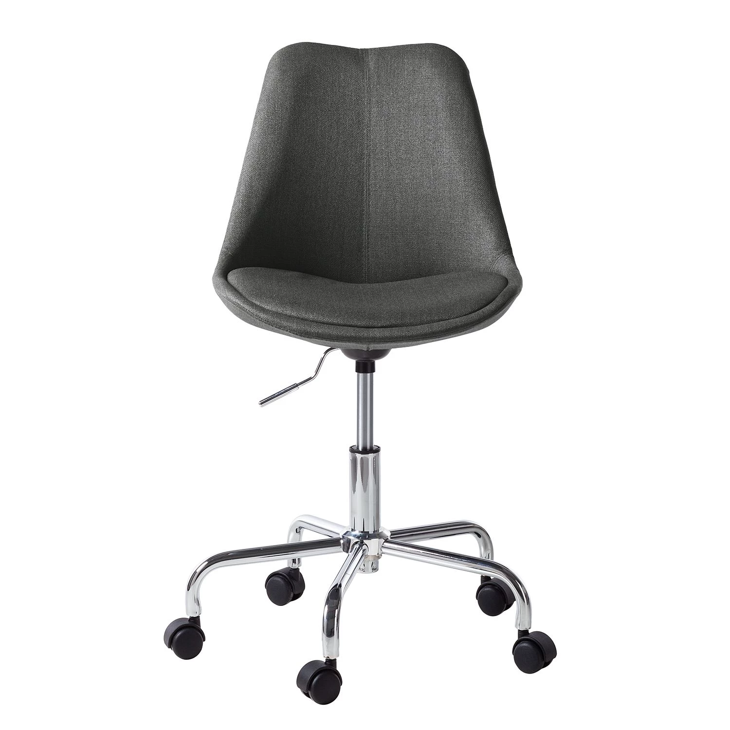 Mørteens Chaise pivotante Aledas - Tissu Cors: Gris foncé - Chrome brillant 5 Mørteens Chaise pivotante Aledas - Tissu Cors: Gris foncé - Chrome brillant – Image 3