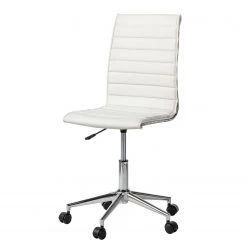 Mooved Chaise de bureau Marilyn - Imitation cuir - Blanc