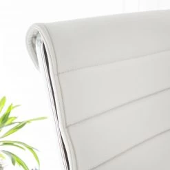 Mooved Chaise de bureau Marilyn - Imitation cuir - Blanc -Chaises Soldes 2022 buerodrehstuhl marilyn kunstleder weiss 4012904
