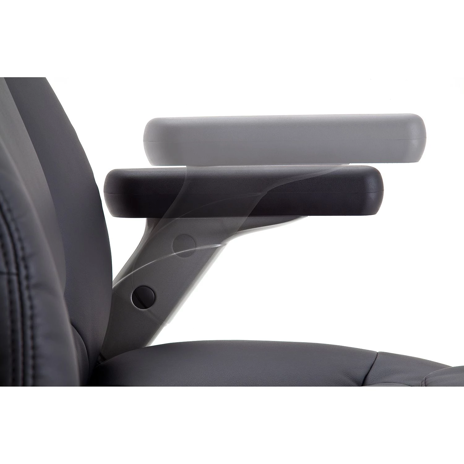 Fredriks Fauteuil de direction Deverre XXL - Imitation cuir - Noir / Argenté 12 Fredriks Fauteuil de direction Deverre XXL - Imitation cuir - Noir / Argenté – Image 10