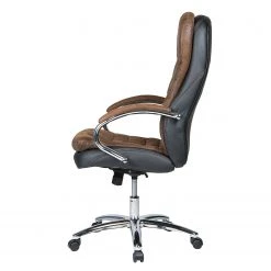 Duo Collection Fauteuil de bureau Marco -Chaises Soldes 2022 chefsessel mads kunstleder vintage braun schwarz 3337357