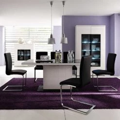 Fredriks Chaises cantilever Augusta I (lot de 2) - Cuir Aude: Noir - Sans accoudoirs 18 Fredriks Chaises cantilever Augusta I (lot de 2) - Cuir Aude: Noir - Sans accoudoirs -Chaises Soldes 2022 designer schwingstuhl augusta 2er set echtleder schwarz 1351862