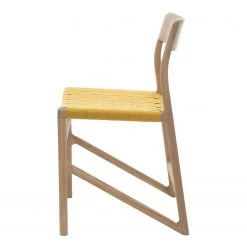 Studio Copenhagen Chaises Fleek - Jaune - Lot de 2 - Sans accoudoirs -Chaises Soldes 2022 esszimmerstuhl fawn 2er set baumwolle eiche massiv gelb 3864076
