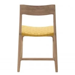 Studio Copenhagen Chaises Fleek - Jaune - Lot de 2 - Sans accoudoirs -Chaises Soldes 2022 esszimmerstuhl fawn 2er set baumwolle eiche massiv gelb 3864080