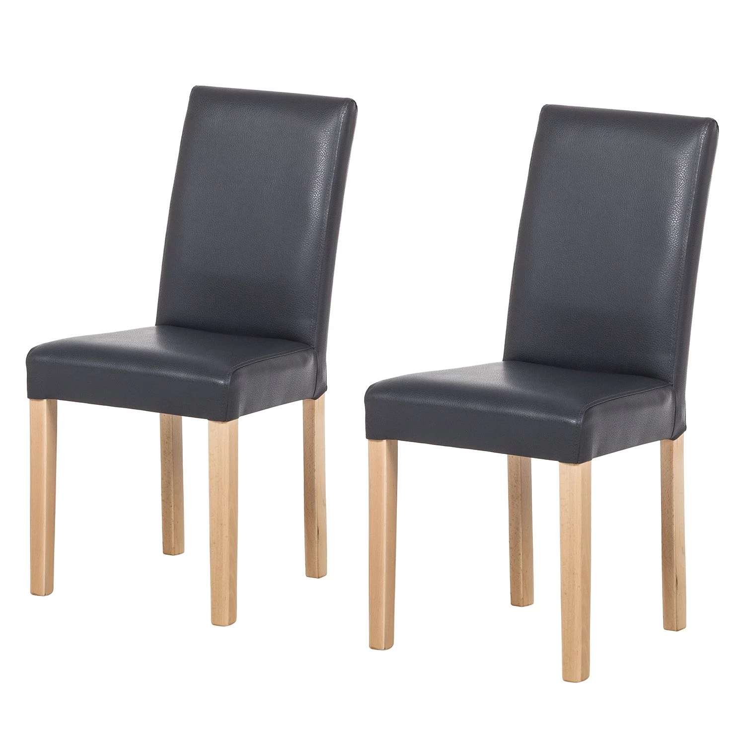 Ars Natura Chaises Flen (lot de 2) - Anthracite - Hêtre clair 3 Ars Natura Chaises Flen (lot de 2) - Anthracite - Hêtre clair