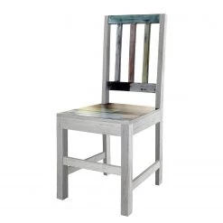 Wolf-Möbel Chaises Goa (lot de 2) - Partiellement en manguier massif - Manguier blanc vintage -Chaises Soldes 2022 esszimmerstuhl goa 2er set mango teilmassiv mango vintage weiss 5231072