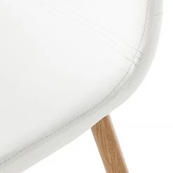 Mørteens Chaise capitonnée Iskmo - Blanc - Lot de 2 -Chaises Soldes 2022 esszimmerstuhl iskmo 2er set webstoff weiss 4034876