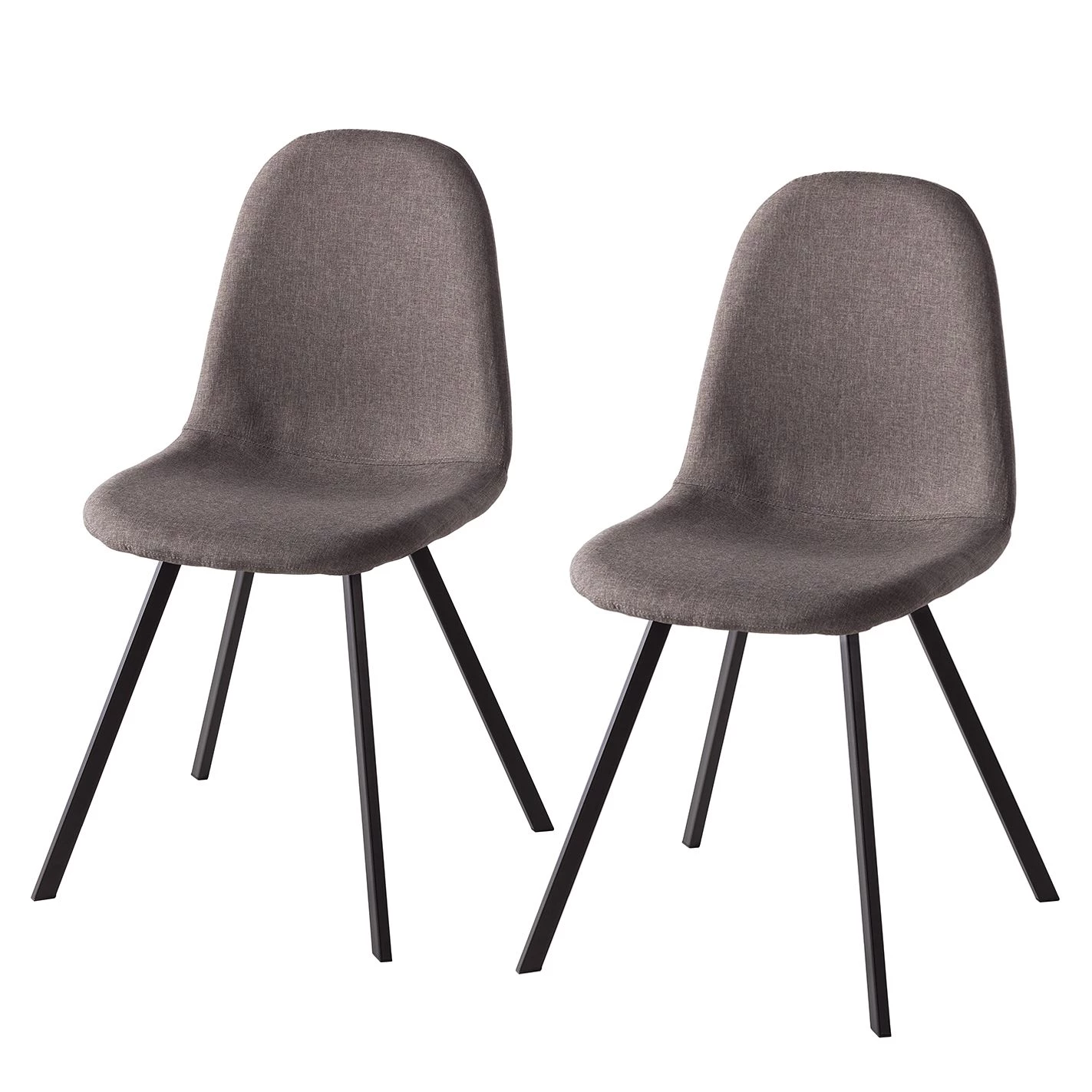 Mooved Chaises Kallax I (lot de 2) - Tissu / Métal 3 Mooved Chaises Kallax I (lot de 2) - Tissu / Métal