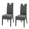 Ars Natura Chaises Lenya (lot de 2) - Cuir synthétique gris / Hêtre marron foncé 1 Ars Natura Chaises Lenya (lot de 2) - Cuir synthétique gris / Hêtre marron foncé -Chaises Soldes 2022 esszimmerstuhl lenya 2er set kunstleder grau buche dunkelbraun 4278196
