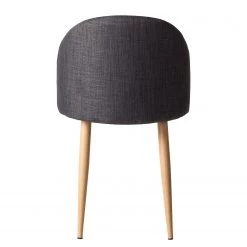 Mørteens Chaises Sangba (lot de 2) - Tissu / Métal -Chaises Soldes 2022 esszimmerstuhl sangba 2er set webstoff metall anthrazit 4744968