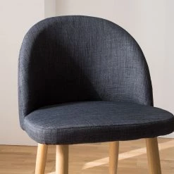 Mørteens Chaises Sangba (lot de 2) - Tissu / Métal -Chaises Soldes 2022 esszimmerstuhl sangba 2er set webstoff metall anthrazit 4781916