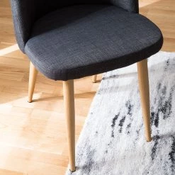 Mørteens Chaises Sangba (lot de 2) - Tissu / Métal -Chaises Soldes 2022 esszimmerstuhl sangba 2er set webstoff metall anthrazit 4781920