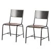Ars manufacti Chaises Tamati (lot de 2) - Pin massif / acier inoxydable - pin / noir -Chaises Soldes 2022 esszimmerstuhl tamati 2er set pinie massiv metall 4922728