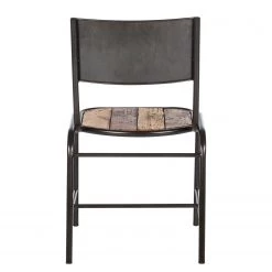 Ars manufacti Chaises Tamati (lot de 2) - Pin massif / acier inoxydable - pin / noir -Chaises Soldes 2022 esszimmerstuhl tamati 2er set pinie massiv metall 4922748