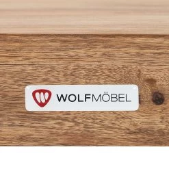 Wolf-Möbel Chaises Yoga (lot de 2) - Sheesham massif - Naturel -Chaises Soldes 2022 esszimmerstuhl yoga 2er set sheesham massiv natur 459458
