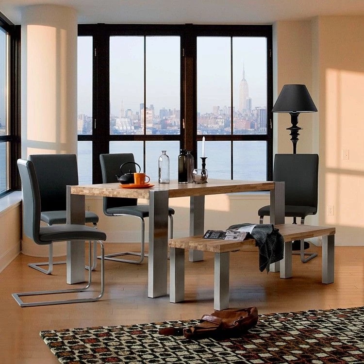 Fredriks Chaises cantilever Augusta I (lot de 2) - Cuir Aude: Noir - Sans accoudoirs 5 Fredriks Chaises cantilever Augusta I (lot de 2) - Cuir Aude: Noir - Sans accoudoirs – Image 3