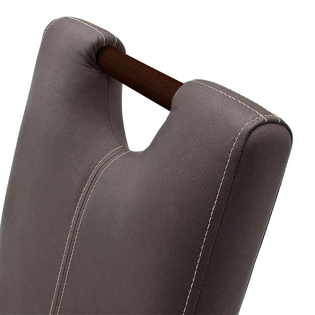 Ars Natura Chaises rembourrées Alessia (lot de 2) - Marron / Hêtre marron foncé 7 Ars Natura Chaises rembourrées Alessia (lot de 2) - Marron / Hêtre marron foncé – Image 5