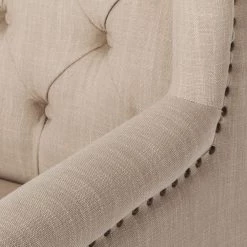 Maison Belfort Chaise Madison - Beige -Chaises Soldes 2022 ohrensessel madison webstoff beige 311923