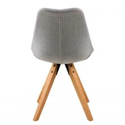 Mørteens Chaises capitonnées Aledas II - Tissu Cors: Granite - Lot de 2 -Chaises Soldes 2022 polsterstuhl aledas ii 2er set webstoff gummibaum massiv granit 4848092