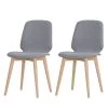 Studio Copenhagen Chaises Helvig III (lot de 2) - Tissu Vesta : Gris 2 Studio Copenhagen Chaises Helvig III (lot de 2) - Tissu Vesta : Gris -Chaises Soldes 2022 polsterstuhl helvig iii 2er set webstoff eiche massiv stoff vesta grau 4398768