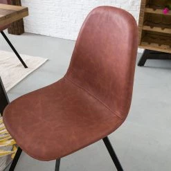 Ars manufacti Chaise capitonnée Kaland II - Lot de 2 -Chaises Soldes 2022 polsterstuhl kallax ii 2er set kunstleder metall vintage cognac schwarz 4983468