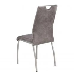 Fredriks Chaises Scalea (lot de 2) - Gris vintage -Chaises Soldes 2022 polsterstuhl scalea 2er set kunstleder solinograu 4695368
