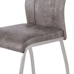 Fredriks Chaises Scalea (lot de 2) - Gris vintage -Chaises Soldes 2022 polsterstuhl scalea 2er set kunstleder solinograu 4695380