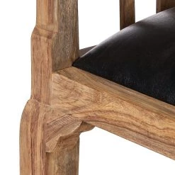 Wolf-Möbel Fauteuil Bombay - Noir -Chaises Soldes 2022 sessel bombay sheesham massiv natur schwarz 1407254